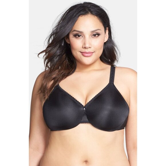 🆕 WACOAL Simple Shaping Minimizer Underwire Unpadded Bra 36DDD Black #857109 - Picture 4 of 11